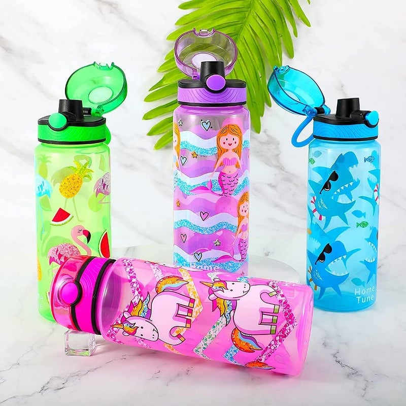 Home Tune 23oz Kids Water Bottle Set - Unicorn & Mermaid - Image 3